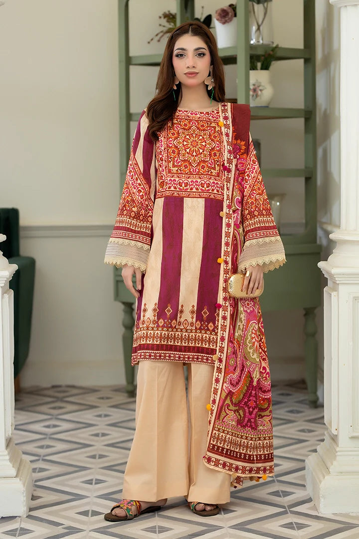 3 Piece Unstitched Lawn