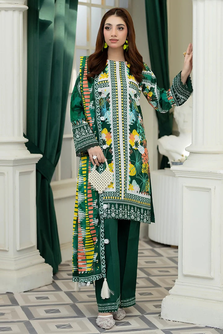 3 Piece Unstitched Lawn