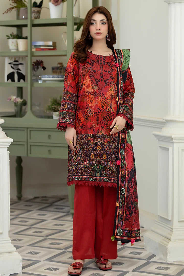 3 Piece Unstitched Lawn