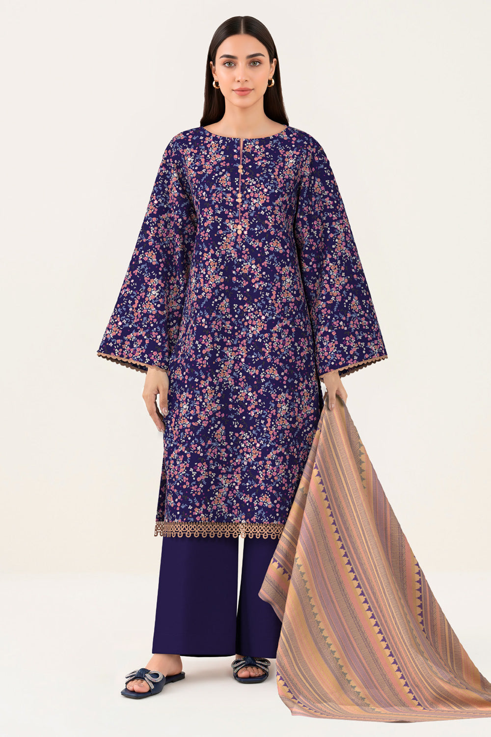 3 Piece Printed Lawn Suit