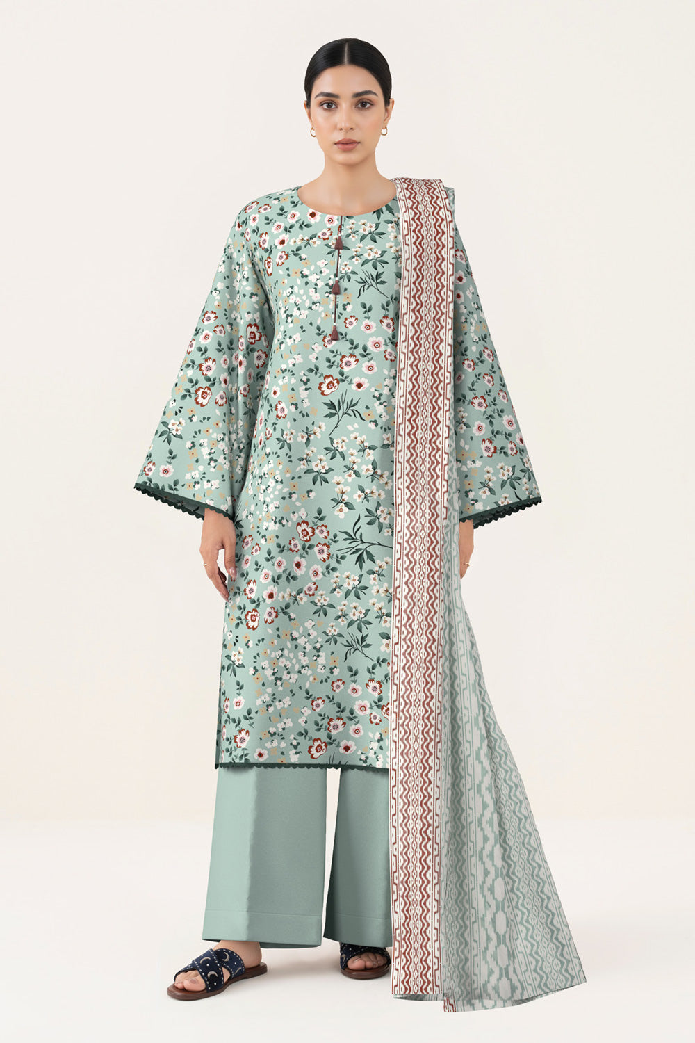 3 Piece Printed Lawn Suit