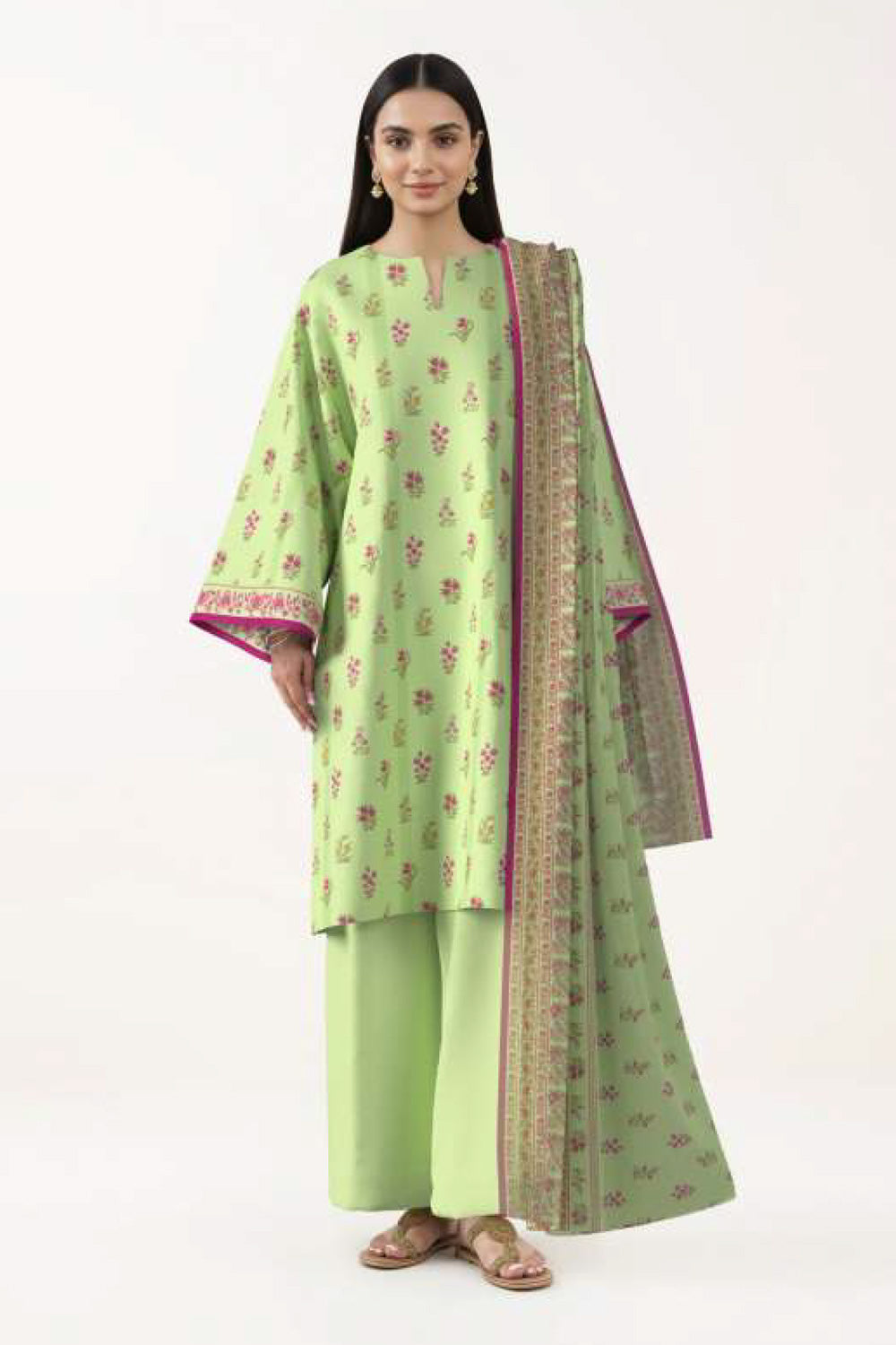 3 Piece Printed Lawn Suit