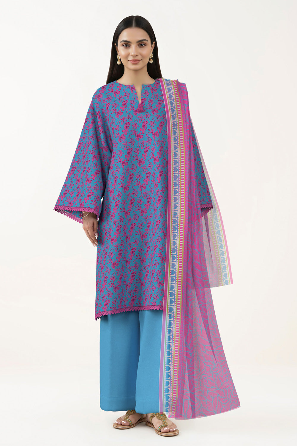3 Piece Printed Lawn Suit