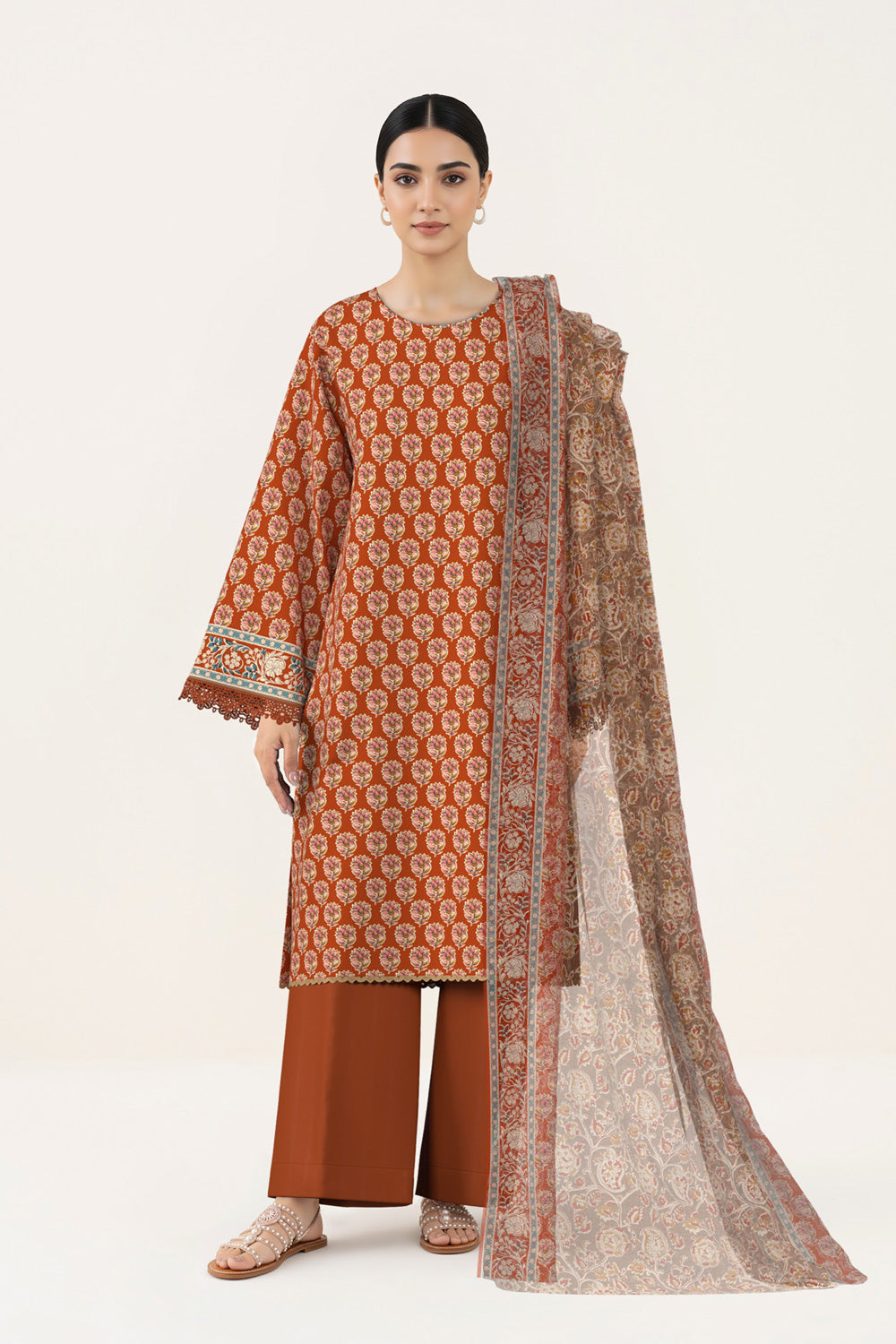 3 Piece Printed Lawn Suit