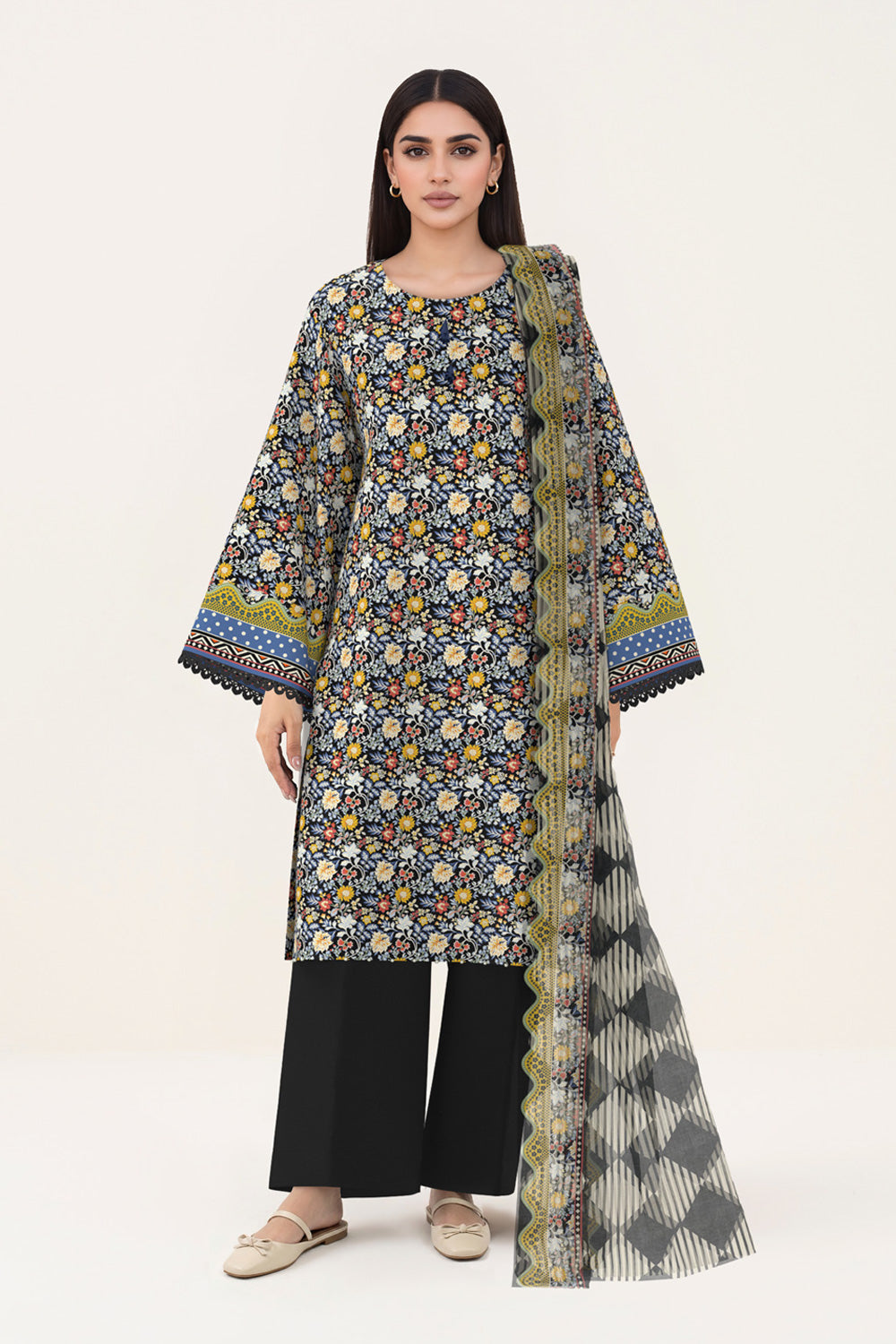 3 Piece Printed Lawn Suit