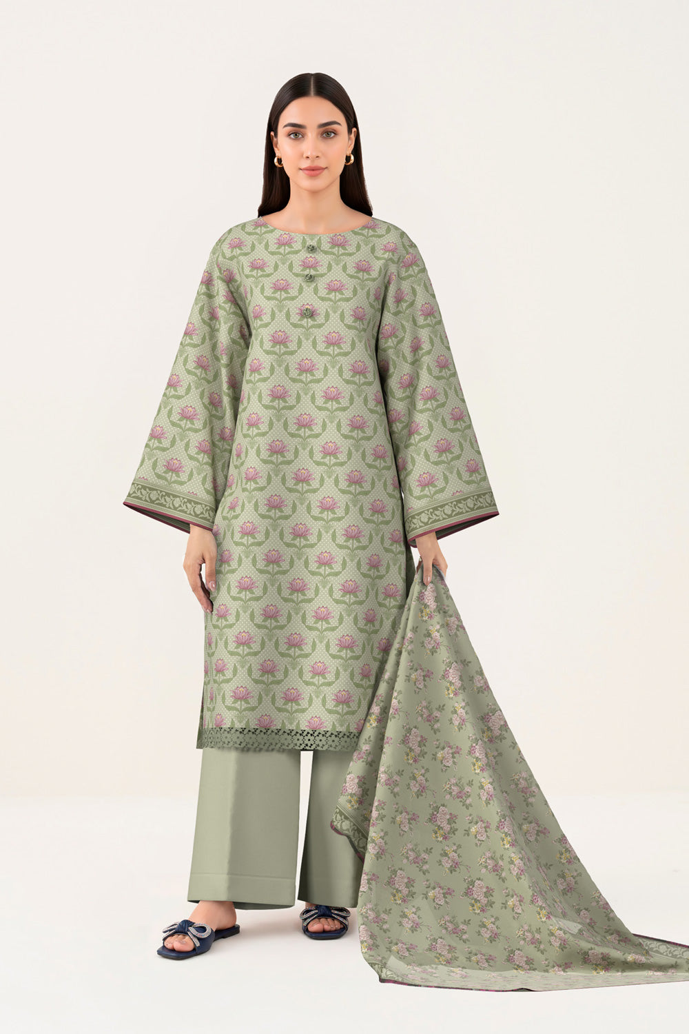 3 Piece Printed Lawn Suit