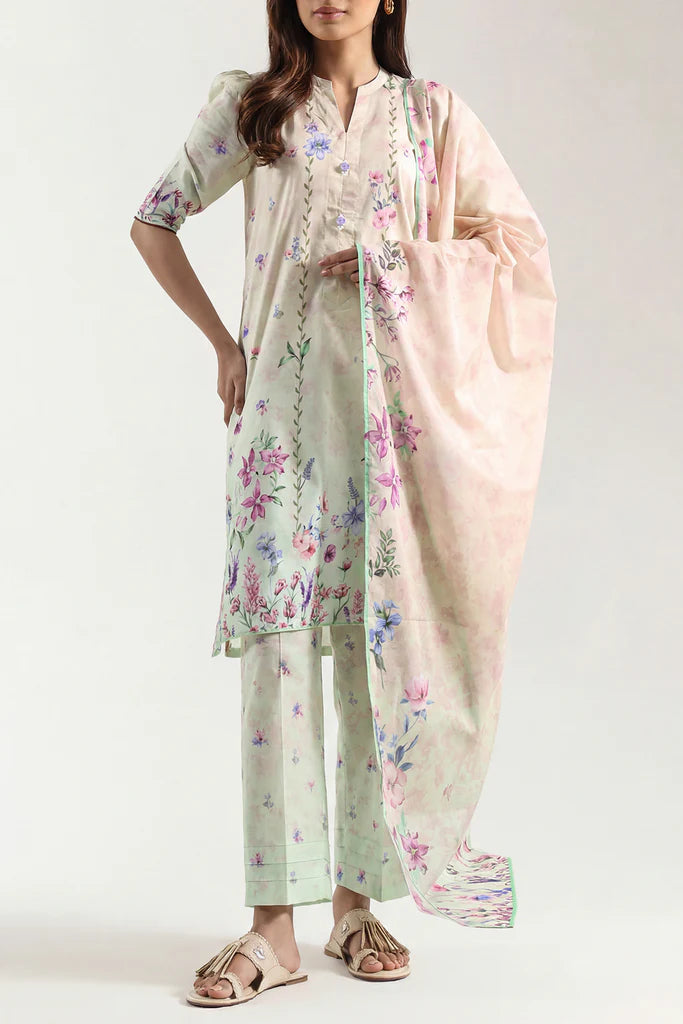 3 Piece Printed Lawn Suit