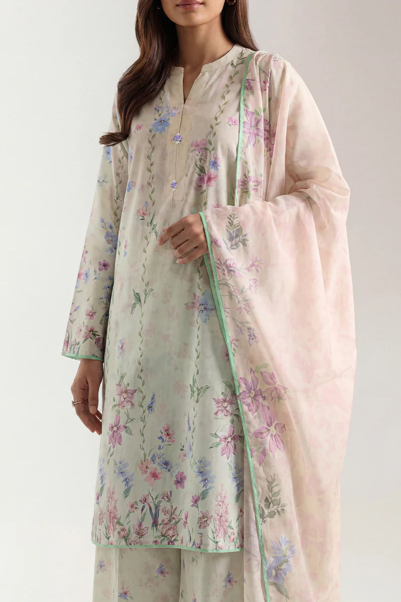 3 Piece Printed Lawn Suit